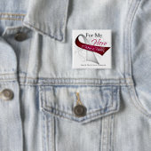 私の英雄のために私は衣服リボン頭頸部がん 缶バッジ (インサイチュ)