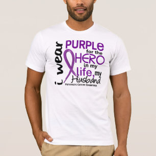 私の英雄のための膵臓癌私の夫2 Tシャツ