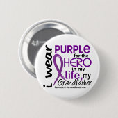 私の英雄のための膵臓癌私の祖父2 缶バッジ (正面&裏面)