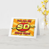 私の英雄の父の日カードです カード (黄色い花)