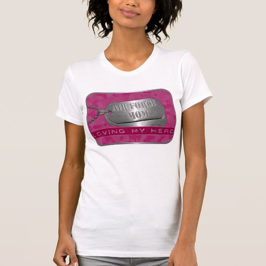 私の英雄の空軍お母さんを愛すること Tシャツ (正面)