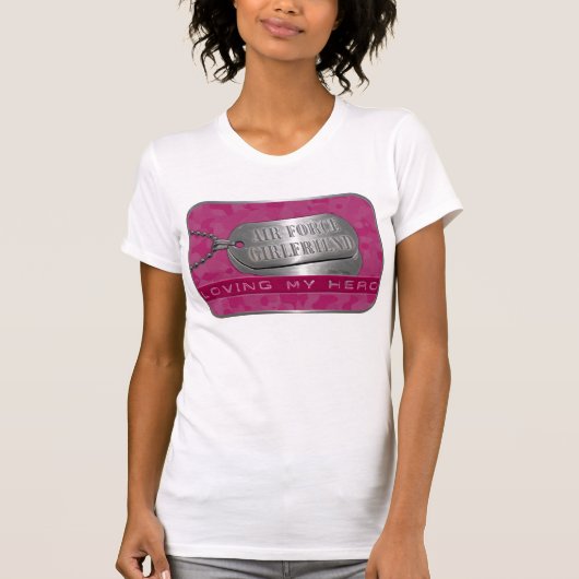私の英雄の空軍ガールフレンドを愛すること Tシャツ (正面)