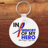 私の英雄の記憶の中の肺線維症の献上品 キーホルダー (正面)