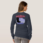 私の英雄はジャンプのブーツを身に着けています Tシャツ (裏面フル)