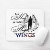 私の英雄は天使の翼を身に着けています マウスパッド (マウス)