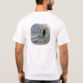 私の英雄は天使の翼を身に着けています Tシャツ (裏面)