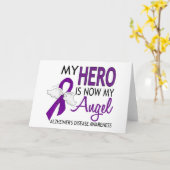 私の英雄は私の天使のアルツハイマー病です カード (黄色い花)