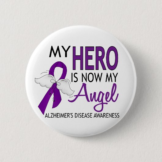 私の英雄は私の天使のアルツハイマー病です 缶バッジ (正面)
