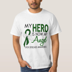 私の英雄は私の天使の肝臓病です Tシャツ
