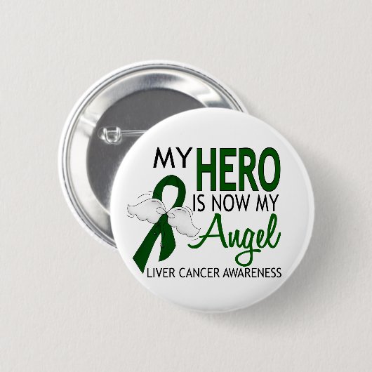 私の英雄は私の天使の肝臓癌です 缶バッジ (正面&裏面)