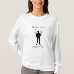 私の英雄は、私の英雄、天使飛びます身に着けています Tシャツ