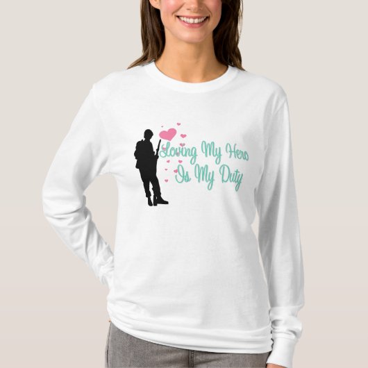 私の英雄を愛することは私の義務です Tシャツ (正面)