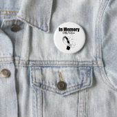 私の英雄を記念して白黒リボン 缶バッジ (インサイチュ)