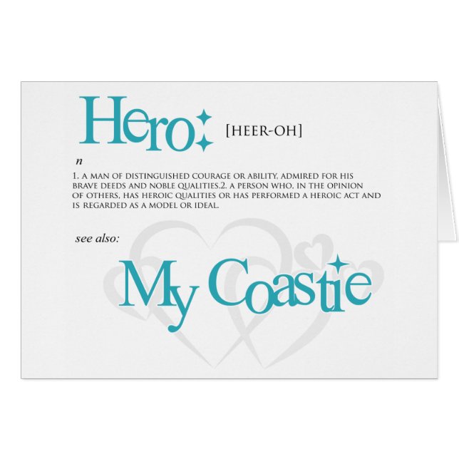 私の英雄、私のCoastie (正面横)