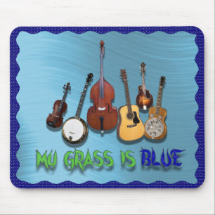 私の草はBLUE-MOUSEPADです マウスパッド