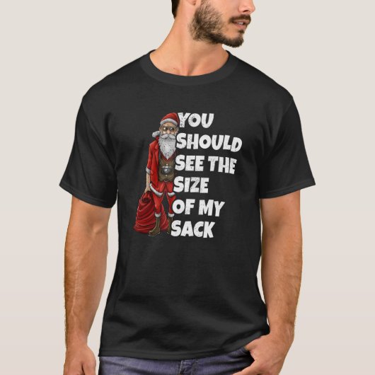 私の荷物の大きさを見てよ Tシャツ (正面)