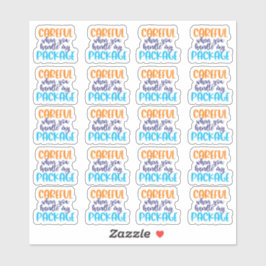 私の荷物を扱う時は気を付けて下さい-ビニールシール シール