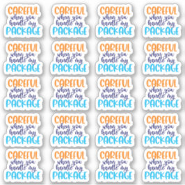 私の荷物を扱う時は気を付けて下さい-ビニールシール シール