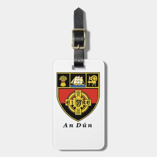 私の荷物を検索パーソナライズされたダウン郡IDラベル。 ラゲッジタグ (正面縦)