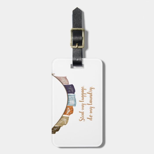 私の荷物を盗んで下さい、私の洗濯おもしろいなTag|のカスタムをして下さい ラゲッジタグ (正面縦)