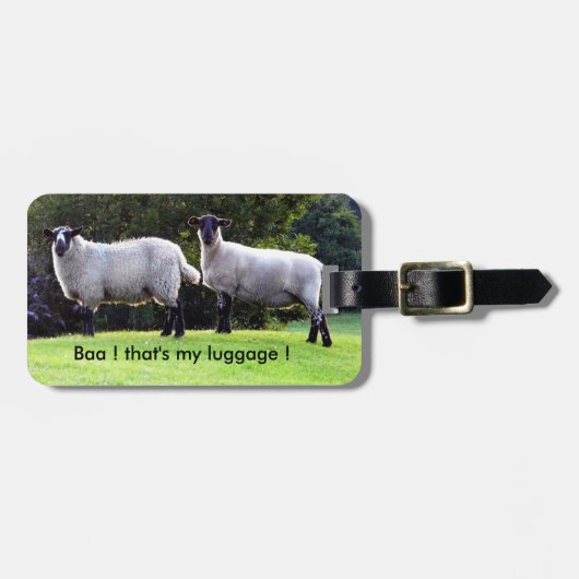 私の荷物を見つけた。 ラゲッジタグ (正面横)