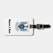 私の荷物を見パーソナライズされたつけるクレア郡IDラベル。 ラゲッジタグ (正面横)