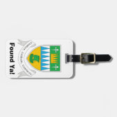 私の荷物を見パーソナライズされたつけるケリー郡IDラベル。 ラゲッジタグ (正面横)