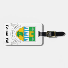 私の荷物を見パーソナライズされたつけるケリー郡IDラベル。 ラゲッジタグ