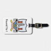 私の荷物を見パーソナライズされたつけるコルク郡IDラベル。 ラゲッジタグ (正面横)