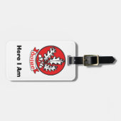 私の荷物を見パーソナライズされたつけるDerry County IDラベル。 ラゲッジタグ (正面横)