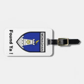 私の荷物を見パーソナライズされたつけるMonagh郡IDラベル。 ラゲッジタグ (正面横)
