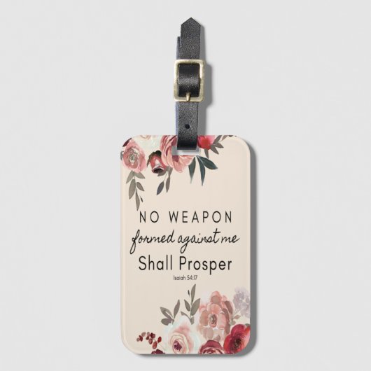 私の荷物タグに対して武器が形成されていない ラゲッジタグ (正面縦)