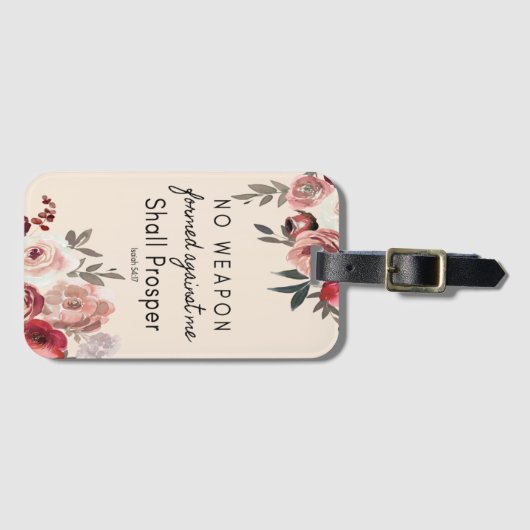 私の荷物タグに対して武器が形成されていない ラゲッジタグ (正面横)