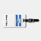 私の荷物パーソナライズされたウォーターフォード郡IDラベル。 ラゲッジタグ (正面横)