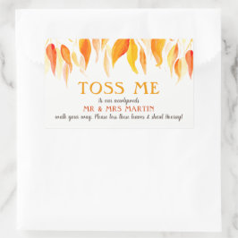 私の葉秋の結婚式紙吹雪命令 長方形シール