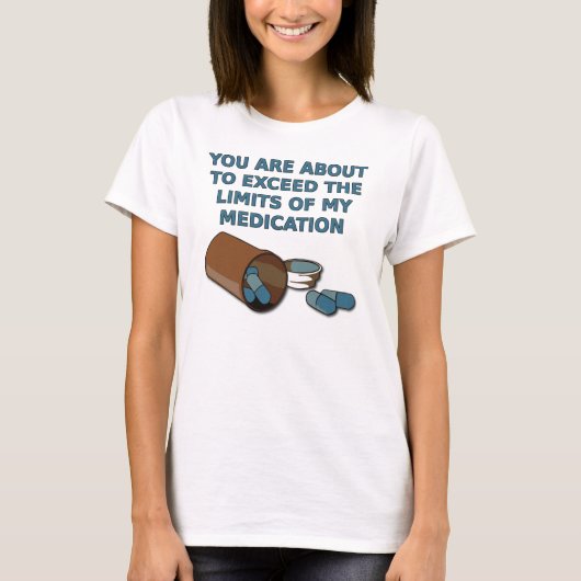 私の薬物のおもしろTシャツの限界 Tシャツ (正面)