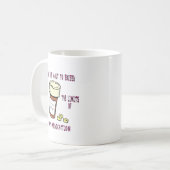 私の薬物の限界を超過することを約あります コーヒーマグカップ (正面左)