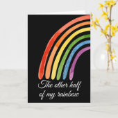 私の虹のもう半分　あなたが私を完成させる カード (黄色い花)