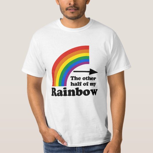 私の虹のもう半分(左) Tシャツ (正面)