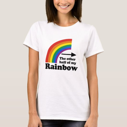 私の虹のもう半分(左) Tシャツ (正面)