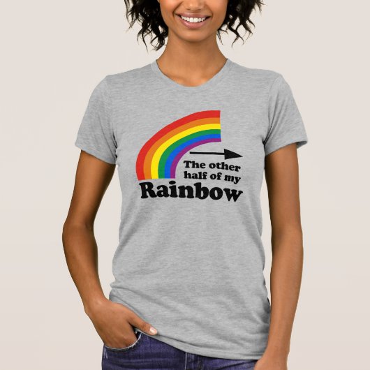 私の虹のもう半分(左) Tシャツ (正面)