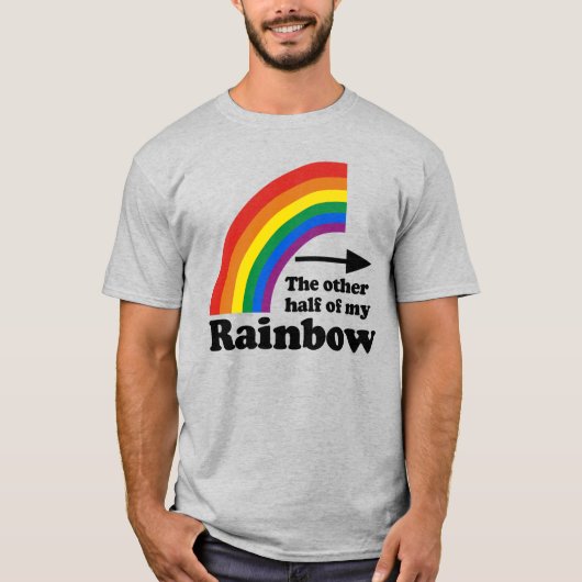 私の虹のもう半分(左) Tシャツ (正面)