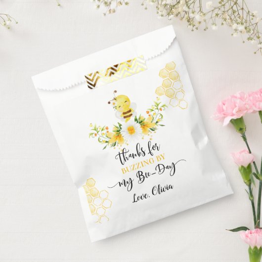 私の蜂の日にかわいいブンブン言ってくれてありがとう フェイバーバッグ (封をした状態)