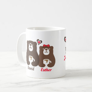 私の蜂蜜くまのマグとのコーヒー時間を愛して下さい コーヒーマグカップ