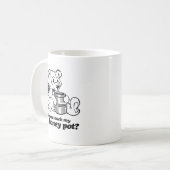 私の蜂蜜のポット- .PNG --に触れて下さい コーヒーマグカップ (正面左)