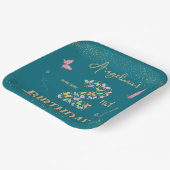 私の蝶は二つの回転している:蝶を羽ばたかせている ペーパープレート (傾斜あり)