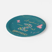 私の蝶は二つ回っている:蝶のテーマ ペーパープレート (アングル)