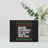 私の血いけな糖は低クリスマス糖尿病だった ポストカード (スタンド正面)