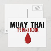 私の血の中でタイ語 ポストカード (正面/裏面)