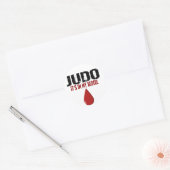 私の血の柔道で ラウンドシール (封筒)